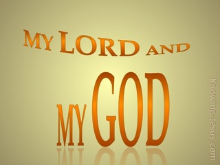My Lord and My God (devotional) (orange)